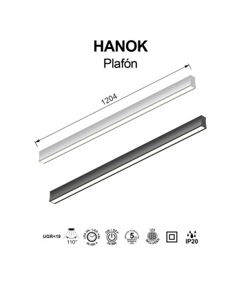 HANOK * PLAFÓN LED 38W 4000K 110º BLANCA